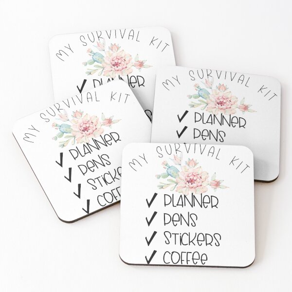 Item preview, My Survival Kit Planner Sticker designed and sold by Islandtulip.