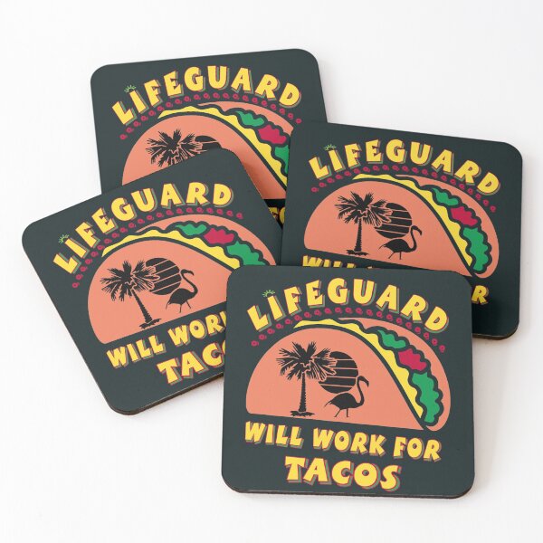 Item preview, This lifeguard will work for tacos designed and sold by SidTastic .