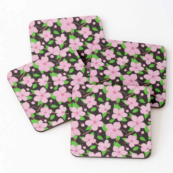Item preview, Cherry blossoms pattern - black designed and sold by Juliana  Costa.