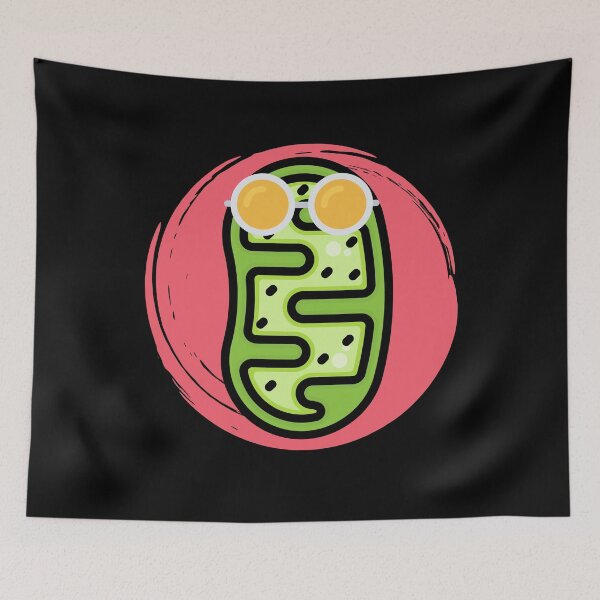 Item preview, Cute ​mitochondria wearing a sunglass | microorganism designed and sold by Trantor-Tees.