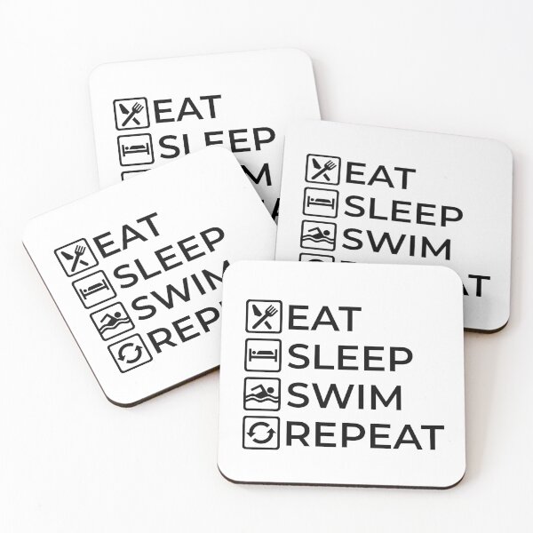 Item preview, EAT - SLEEP - SWIM - REPEAT designed and sold by Swimerch.