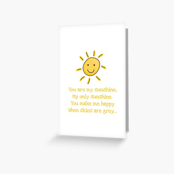 Item preview, You Are My Sunshine, My Only Sunshine  designed and sold by OculusReparo.