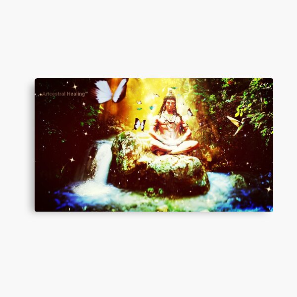 Lord Shiva's Golden Light Canvas Print