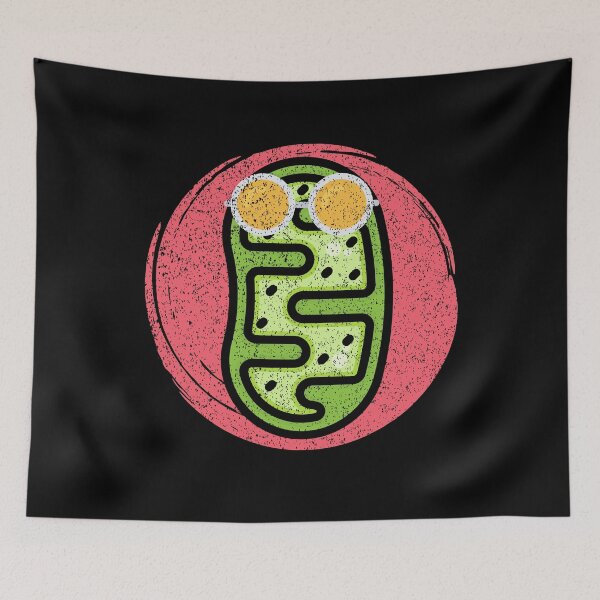 Item preview, Cute ​mitochondria wearing a sunglass Distressed | microorganism designed and sold by Trantor-Tees.