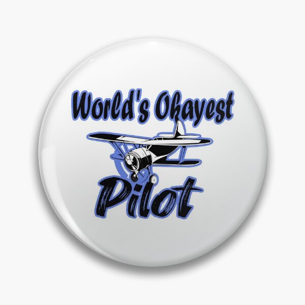 Item preview,  Fuuny Aviation World's Okayest Pilot gift idea for lovers job pilot,flying,aviation,aircraft designed and sold by Mac Store.