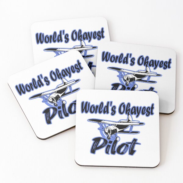 Item preview,  Fuuny Aviation World's Okayest Pilot gift idea for lovers job pilot,flying,aviation,aircraft designed and sold by Mac Store.