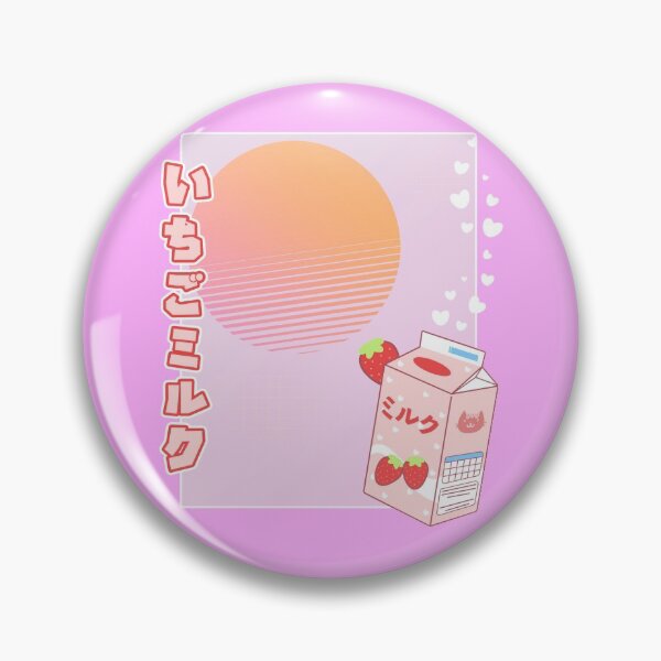 Artikelvorschau, Kawaii Erdbeermilch Ichigo Miruku Ästhetisches Chibi Pastell Geschenk entworfen und verkauft von VaporwaveAnime.