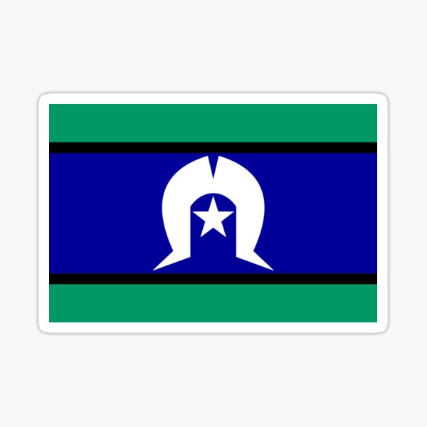 Torres Strait Islander Flag, Australia Sticker