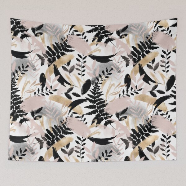 Item preview, Watercolor Jungle Leaves Pattern designed and sold by digoarpi.