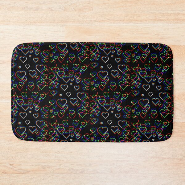 Item preview, Colorful Hearts Dark Night designed and sold by RioCariocaClub.