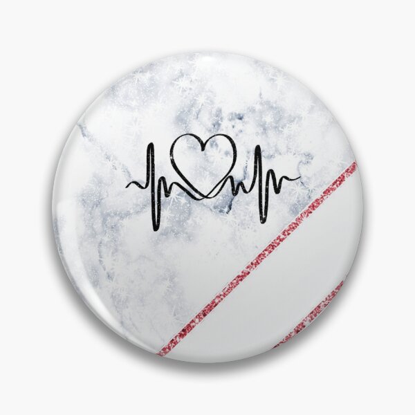 Item preview, Grey Marble Heartbeat Pattern Pink Glitter Wallpaper designed and sold by Jolly-Yosei.
