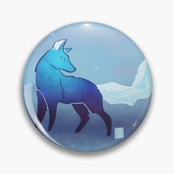 Item preview, Ice Fox | Fox | Winter | Glacial | Blue | ellyonart | Fantasy Fox designed and sold by ellyonart.