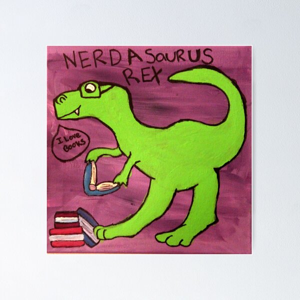 Item preview, Nerdasaurous Rex designed and sold by notacyborg.