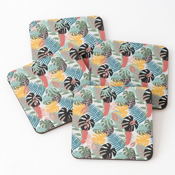 Item preview, Colorful Jungle Leaves Pattern designed and sold by digoarpi.