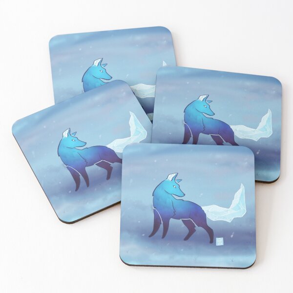 Artikelvorschau, Eisfuchs | Fuchs | Winter | Gletscher | Blau | ellyonart | Fantasy Fox entworfen und verkauft von ellyonart.