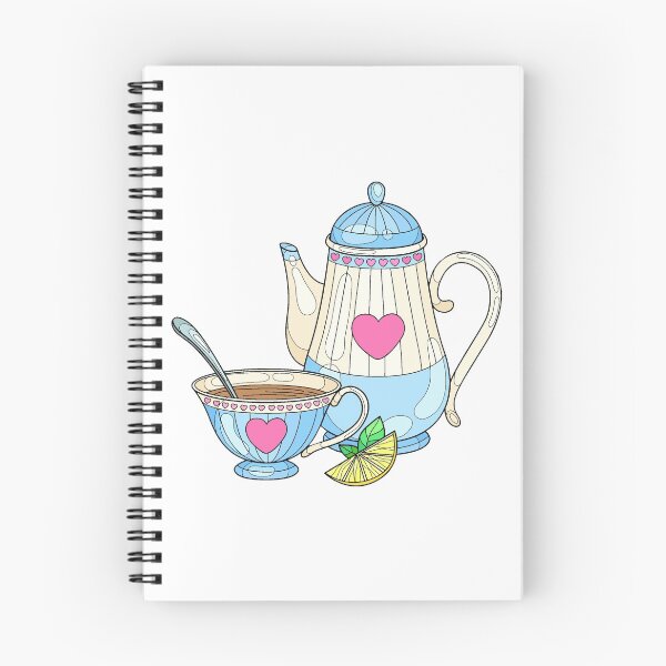 Item preview, Tea kettle and cup of tea designed and sold by Cassandra6193.