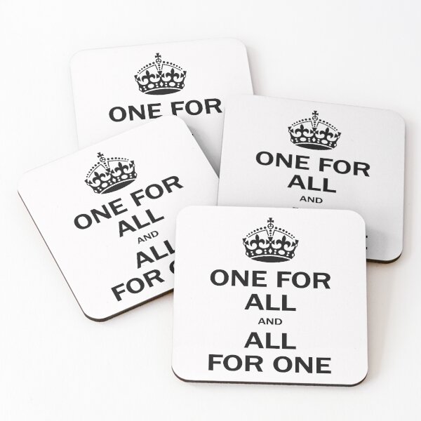 Item preview, 1 for all and all for 1 / Black designed and sold by Yuzik.