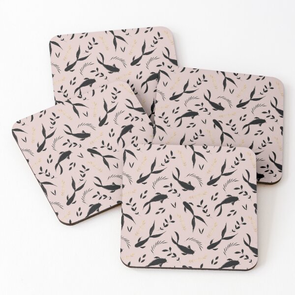 Item preview, Watercolor Beige and Black Colors Leaves Pattern designed and sold by digoarpi.