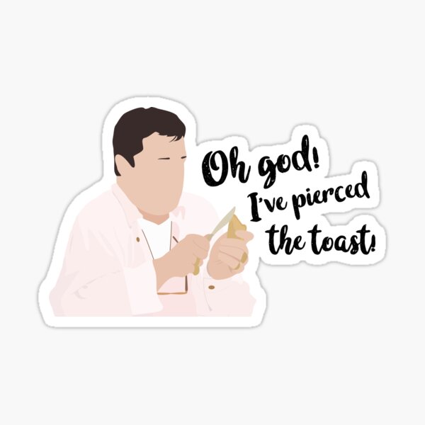 Aperçu de l'œuvre Oh mon Dieu! j'ai percé le toast! créée et vendue par Emily D'Amato.