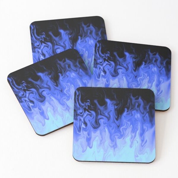 Item preview, Hot blue burning flames in the dark designed and sold by ANU007.
