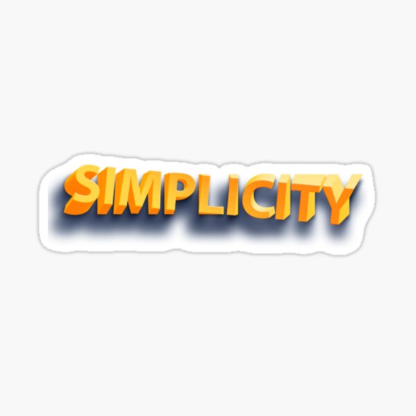 SIMPLICITY Sticker