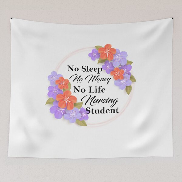 Item preview, No Sleep No Money No Life Nursing Student designed and sold by ThebestArtshop.