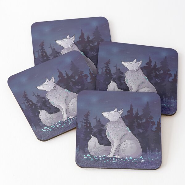 Item preview, Diamond Fox | Fox | Blue | Night | Gemstones | ellyonart | Fantasy Fox designed and sold by ellyonart.