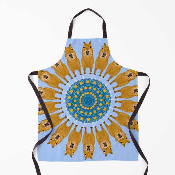 Item preview, Capybara Onsen Mandala Design designed and sold by MandalaZoo.