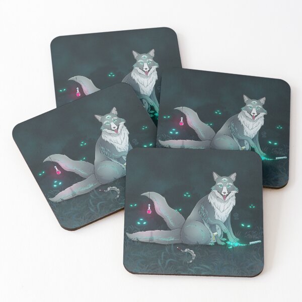 Item preview, Creepy Monster Fox | Fox | Green | Night | Vial | ellyonart | Fantasy Fox designed and sold by ellyonart.