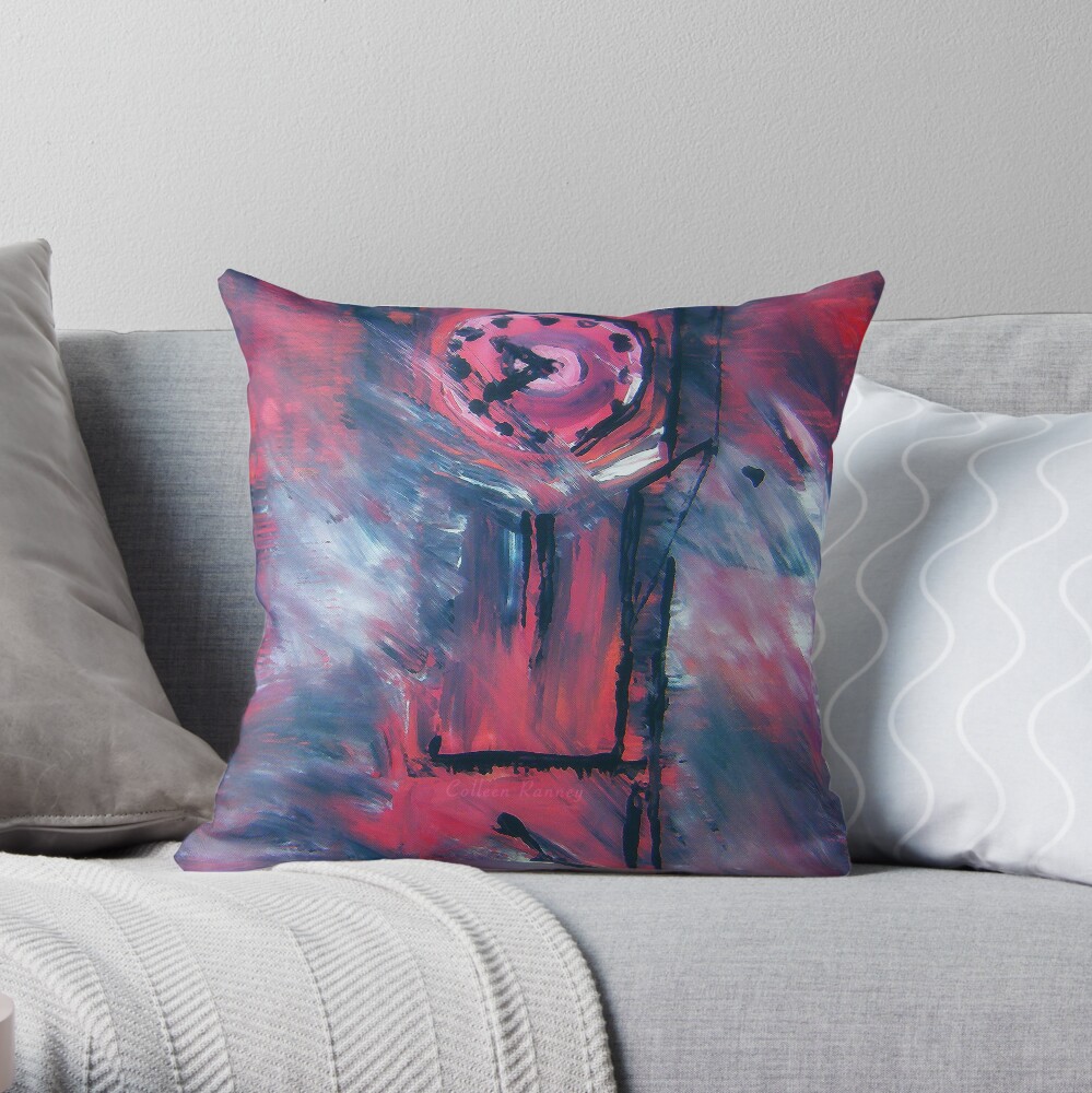 Clock Tower Throw Pillow