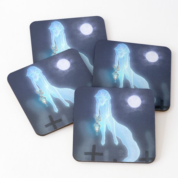 Item preview, Spirit Fox | Fox | Blue | Night | Dead | ellyonart | Fantasy Fox designed and sold by ellyonart.