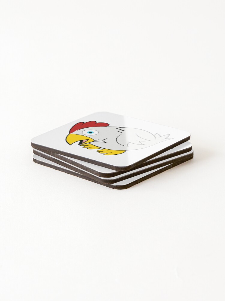 Thumbnail 4 of 5, Coasters (Set of 4), Chicken designed and sold by Rualar-Design.
