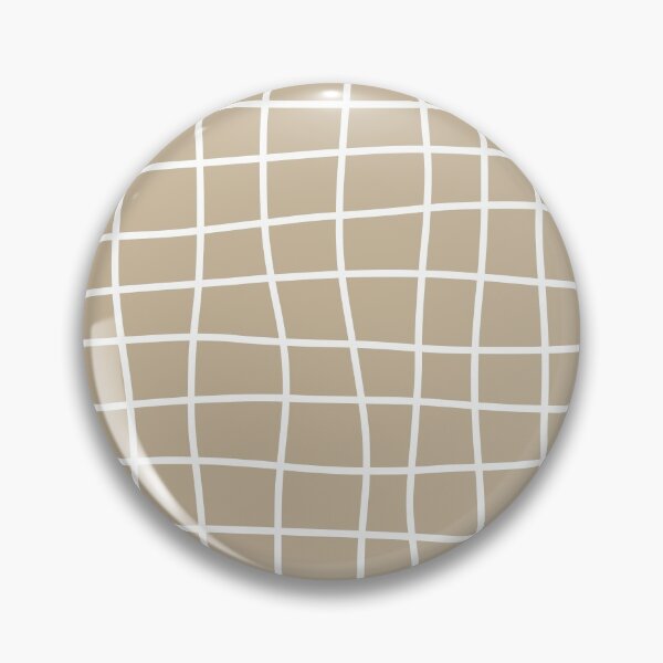 Item preview, Hand Drawn Grid (white/tan) designed and sold by Design Minds Boutique.