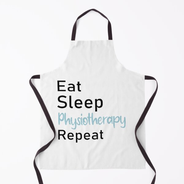 Aperçu de l'œuvre Spécialiste de la thérapie Fuuny, Eat Sleep Physiotherapy Repeat, idée cadeau pour les amoureux Spécialiste de la thérapie créée et vendue par Mac Store.