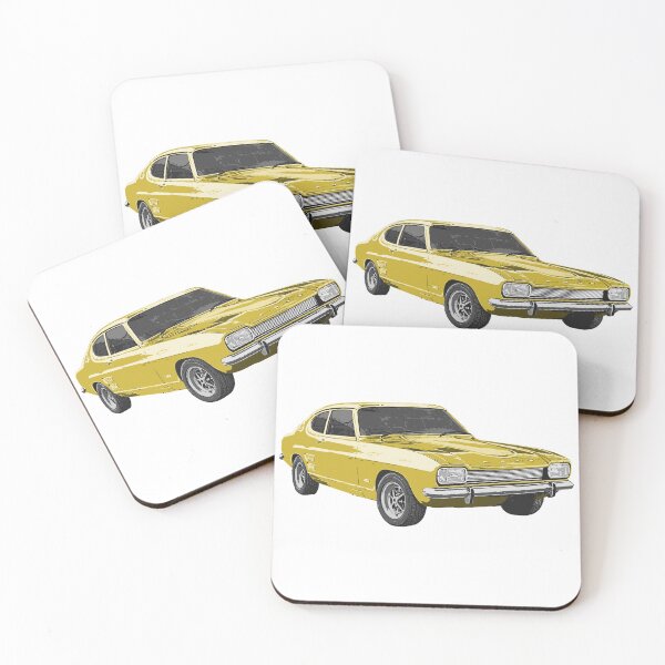 Item preview, Retro '71 Capri yellow graphic designed and sold by M3EX.