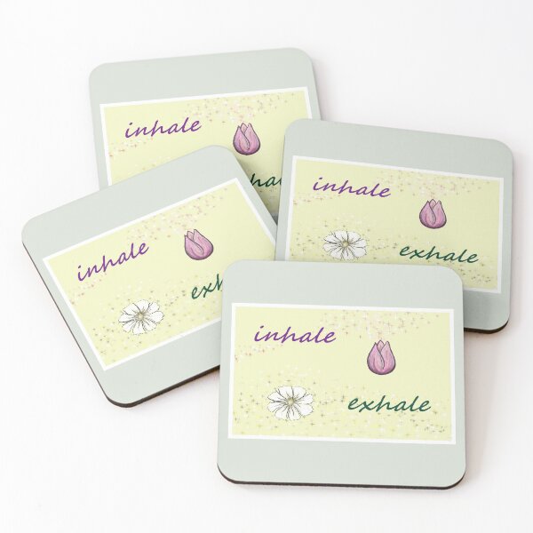 Item preview, Inhale exhale zen yoga art designed and sold by zenflowcreative.