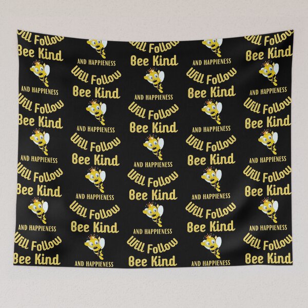 Item preview, Bee Kind And Happiness Will Follow designed and sold by WoodburyLake.