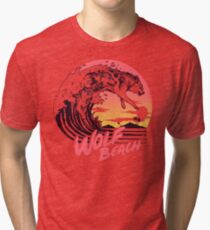 Wolf Beach Tri-blend T-Shirt