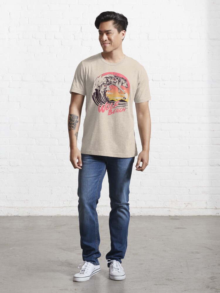 Thumbnail 5 of 7, Essential T-Shirt, Wolf Beach designed and sold by Hillary White.