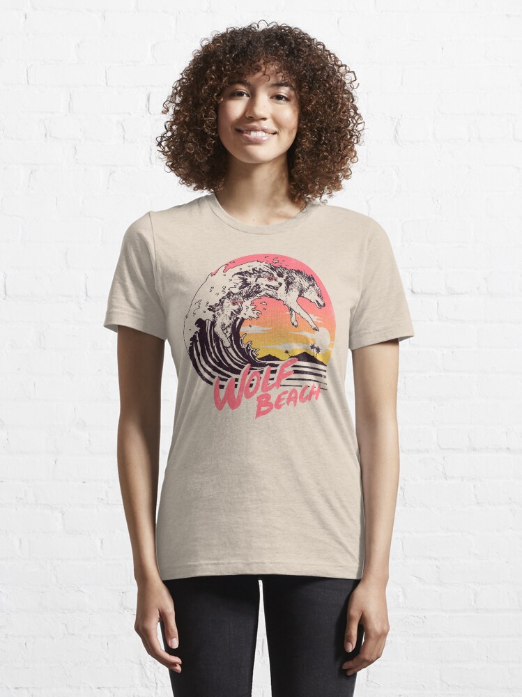 Thumbnail 6 of 7, Essential T-Shirt, Wolf Beach designed and sold by Hillary White.