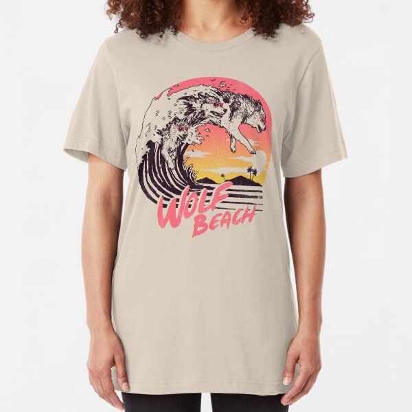 Wolf Beach Slim Fit T-Shirt