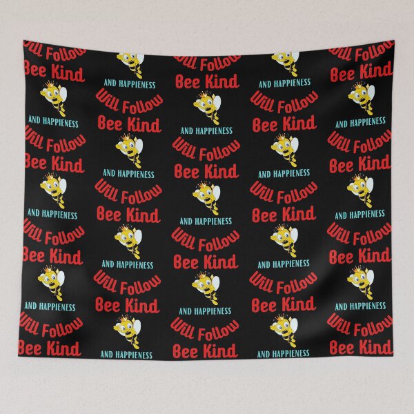 Item preview, Bee Kind And Happiness Will Follow designed and sold by WoodburyLake.