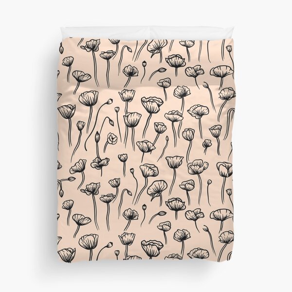 Poppy Flowers Duvet Cover