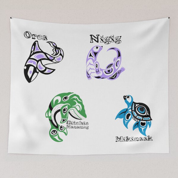 Item preview, Ojibwe Sea Mammals 01 designed and sold by KendraHowland.