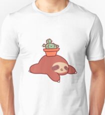 Sloth and Cactus Unisex T-Shirt