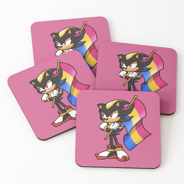 Item preview, Anthropomorphic Sulking Black Hedgehog LGBT Pride Flag Pansexual Pan designed and sold by Zphal.