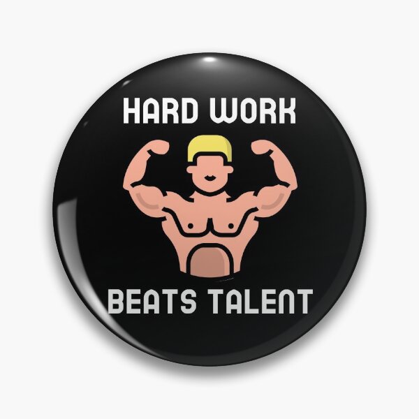 Artikelvorschau, Sixpack Gym Design, Hard work beats talent entworfen und verkauft von GLwithUs.