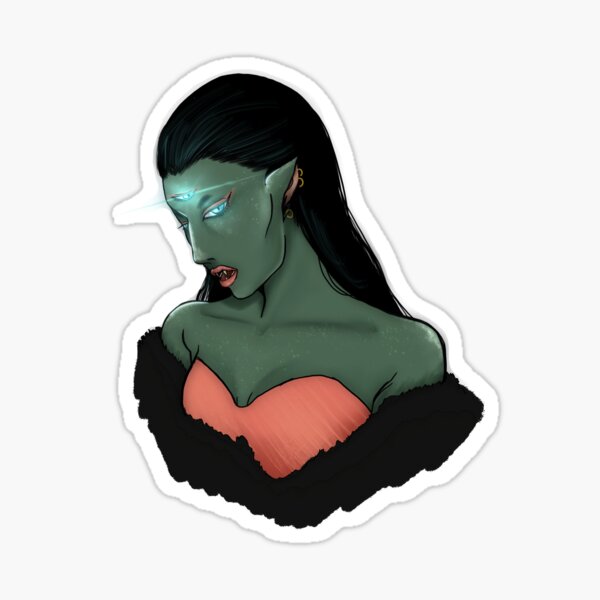 Lady Monster Sticker