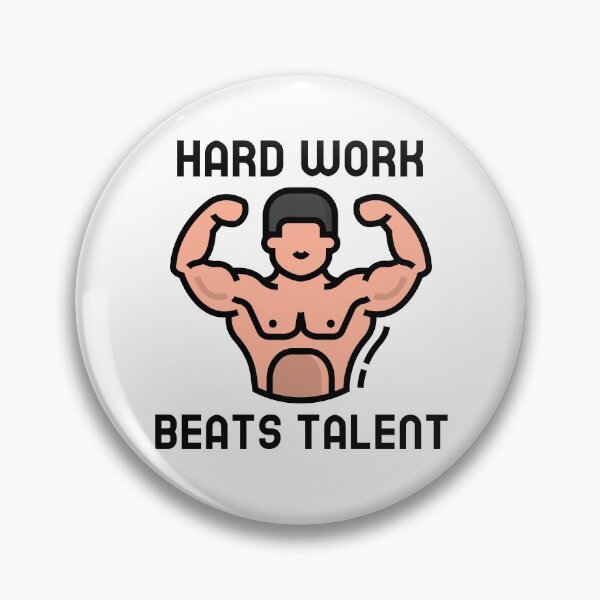 Artikelvorschau, Sixpack Gym Design, Hard work beats talent entworfen und verkauft von GLwithUs.