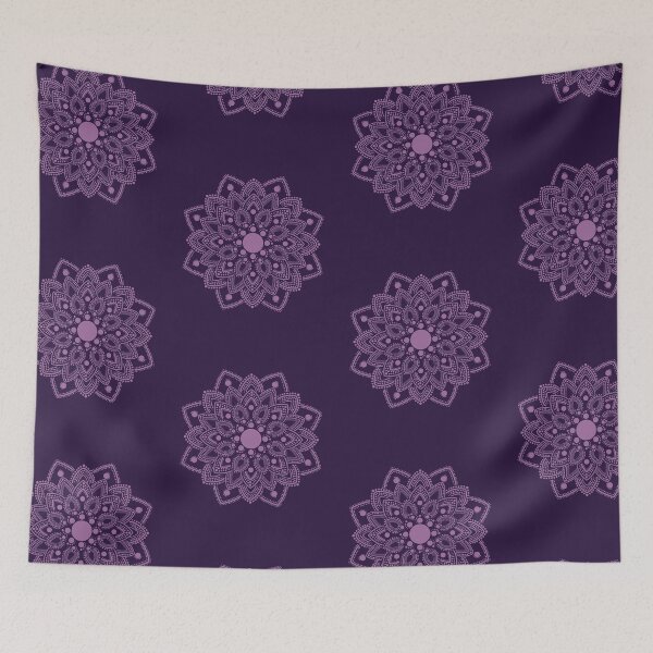 Item preview, Purple Dotted Mandala designed and sold by Funful.